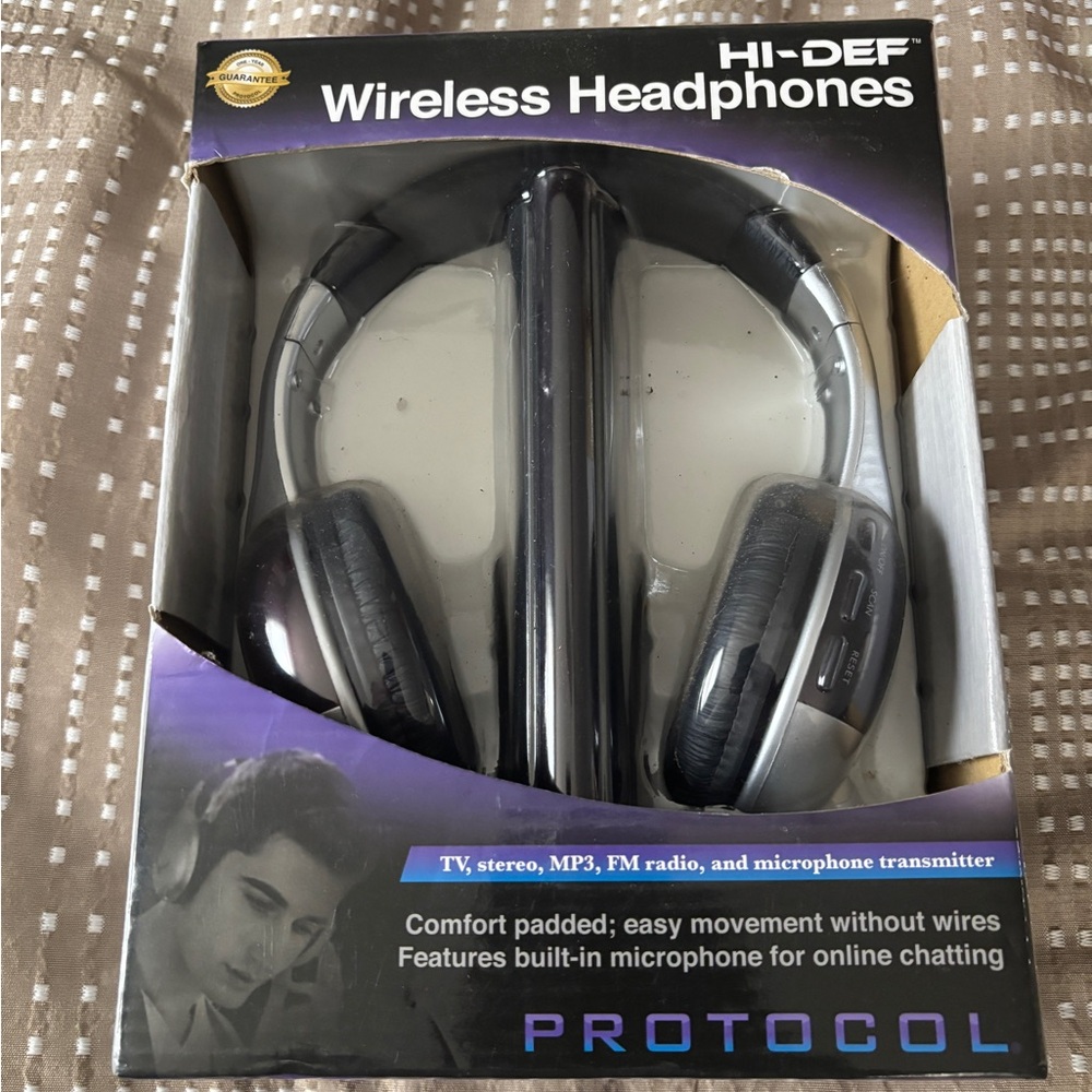 Hi-Def Wireless Headphones - Black